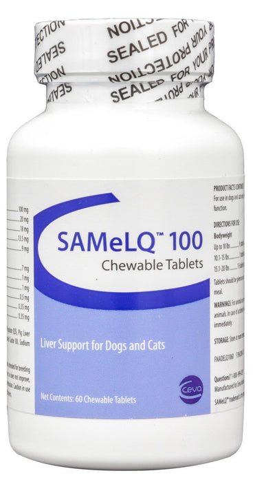 Photo of Ceva Animal Health-S-Adenosyl SAMeLQ Liver Support Chewable Tablets-100 mg-60 count-from Pet Wish Pros