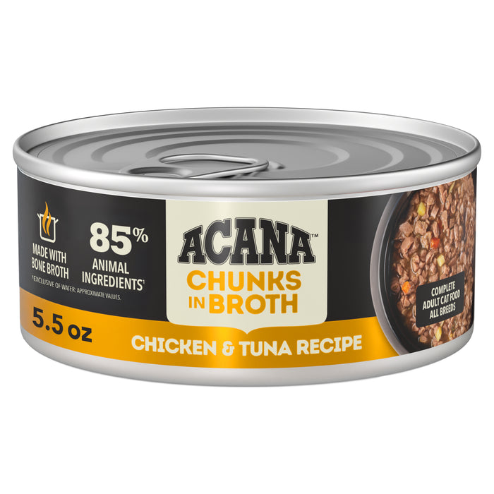 Photo of Champion Petfoods-ACANA Chunks in Broth for Cats-Chicken and Tuna Recipe-(5.5 oz) [6 count]-from Pet Wish Pros