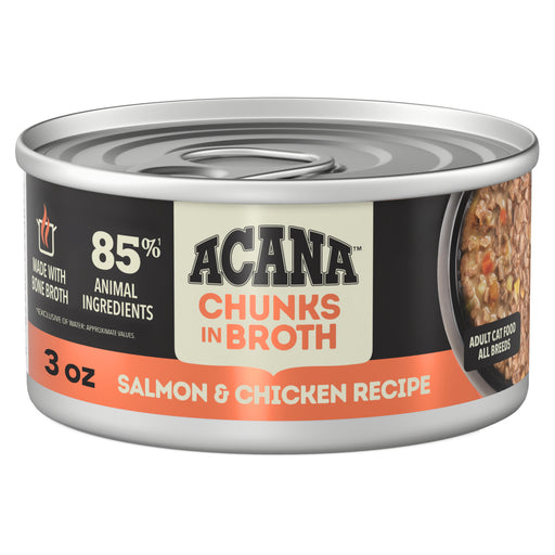 Photo of Champion Petfoods-ACANA Chunks in Broth for Cats-Salmon and Chicken Recipe-(3 oz) [12 count]-from Pet Wish Pros