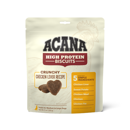 Photo of Champion Petfoods-ACANA Crunchy High-Protein Biscuits for Dogs-Large Dogs-Chicken Liver-9 oz-from Pet Wish Pros