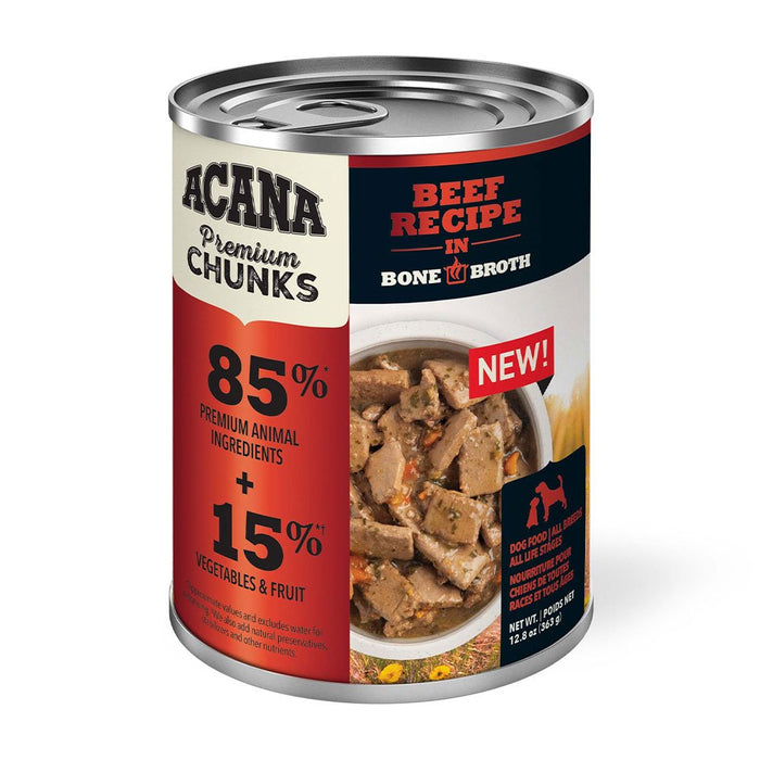 Photo of Champion Petfoods-ACANA Premium Chunks Bone Broth Dog Food-Beef-12 cans-from Pet Wish Pros