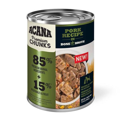 Photo of Champion Petfoods-ACANA Premium Chunks Bone Broth Dog Food-Pork-12 cans-from Pet Wish Pros