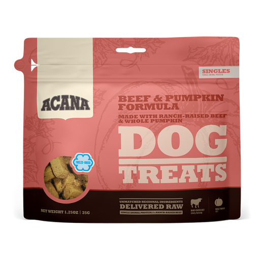 Photo of Champion Petfoods-ACANA Singles Dog Treats-1.25 oz-Beef & Pumpkin-from Pet Wish Pros