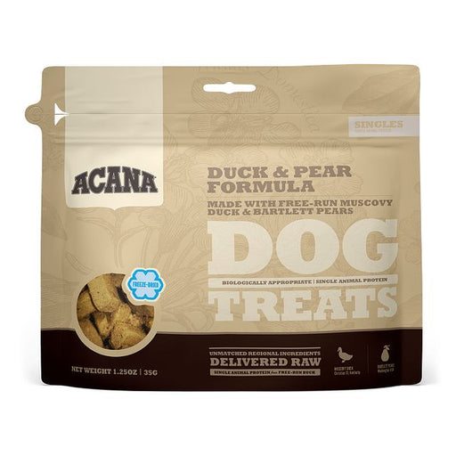 Photo of Champion Petfoods-ACANA Singles Dog Treats-1.25 oz-Duck & Pear-from Pet Wish Pros