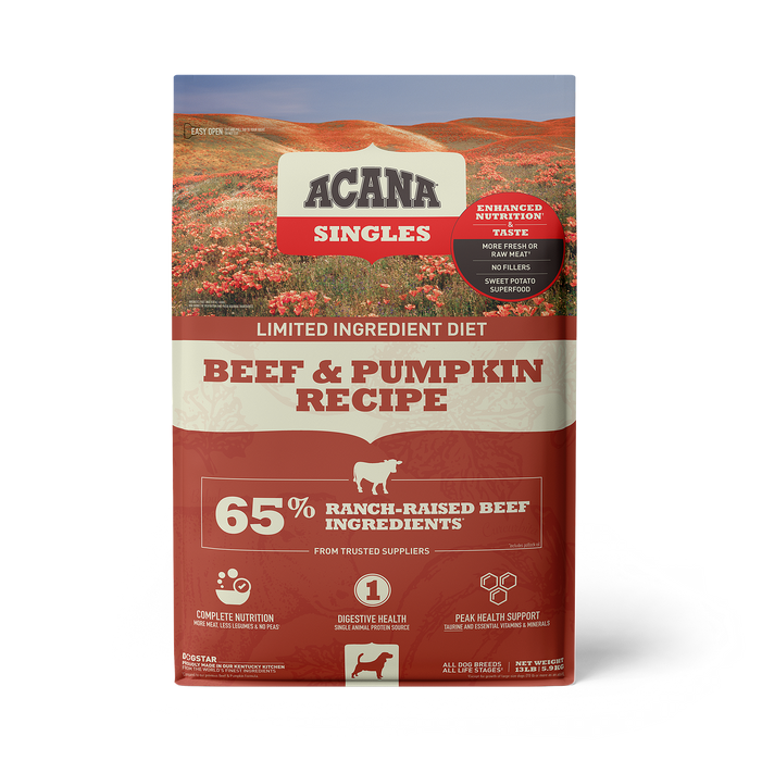 Photo of Champion Petfoods-ACANA Singles Dry Dog Food-13 lb-Beef & Pumpkin-from Pet Wish Pros