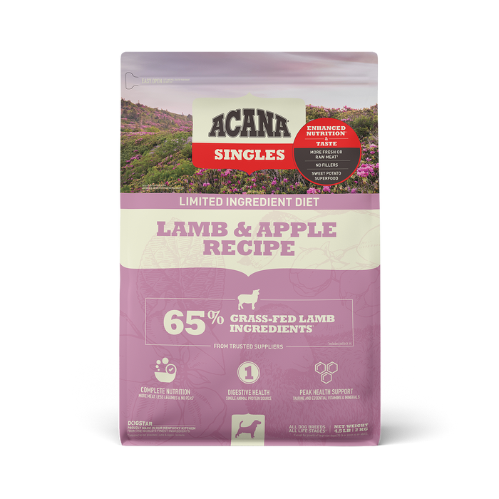 Photo of Champion Petfoods-ACANA Singles Dry Dog Food-4.5 lb-Lamb & Apple-from Pet Wish Pros