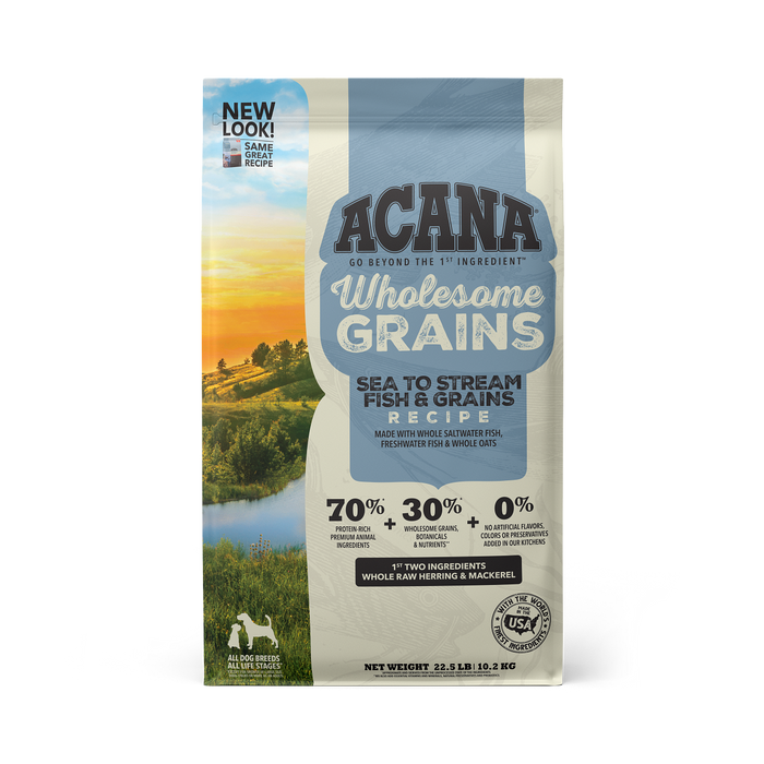 Photo of Champion Petfoods-ACANA Wholesome Grains Dog Food-22.5 lb-Sea to Stream Fish & Grains Recipe-from Pet Wish Pros