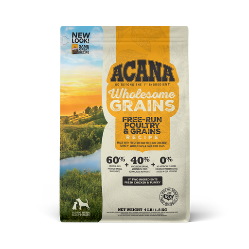 Photo of Champion Petfoods-ACANA Wholesome Grains Limited Ingredient Diet Dog Food-Free-Run Poultry & Grains Recipe-4 lb-from Pet Wish Pros