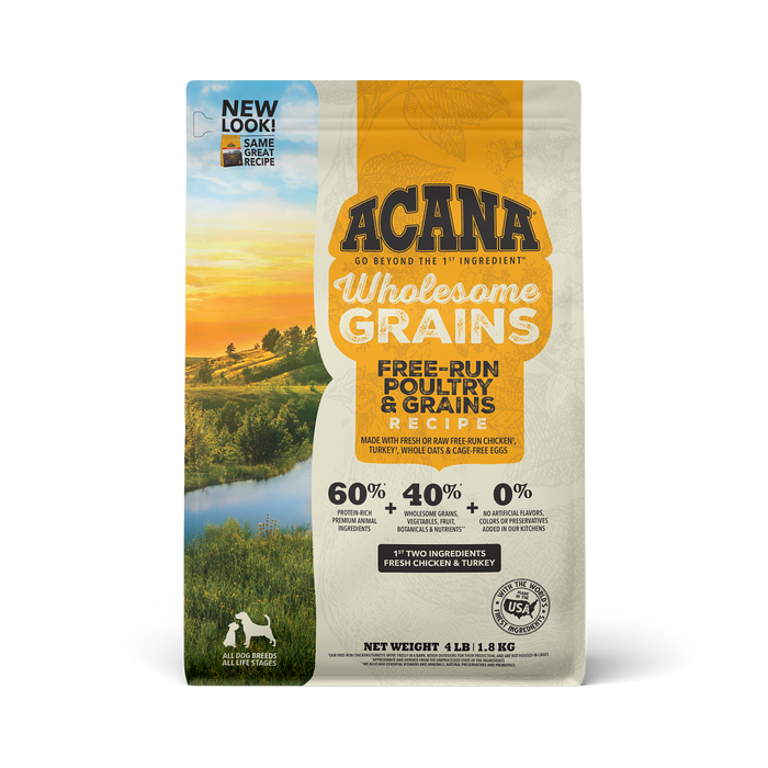 Photo of Champion Petfoods-ACANA Wholesome Grains Limited Ingredient Diet Dog Food-Free-Run Poultry & Grains Recipe-4 lb-from Pet Wish Pros