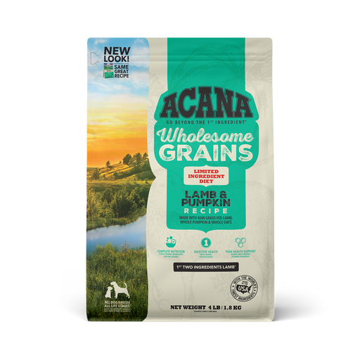 Photo of Champion Petfoods-ACANA Wholesome Grains Limited Ingredient Diet Dog Food-Lamb & Pumpkin Recipe-4 lb-from Pet Wish Pros