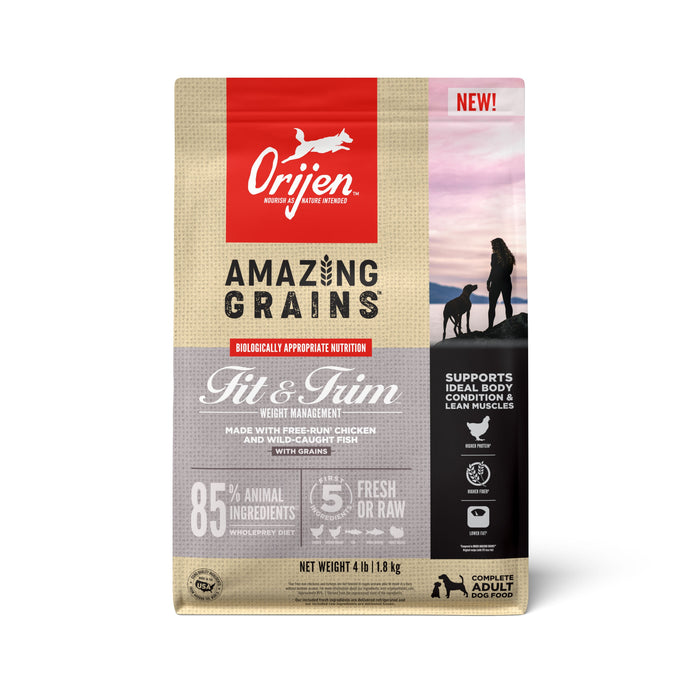 Photo of Champion Petfoods-ORIJEN Amazing Grains Dry Dog Food-Fit & Trim Recipe-4 lb-from Pet Wish Pros