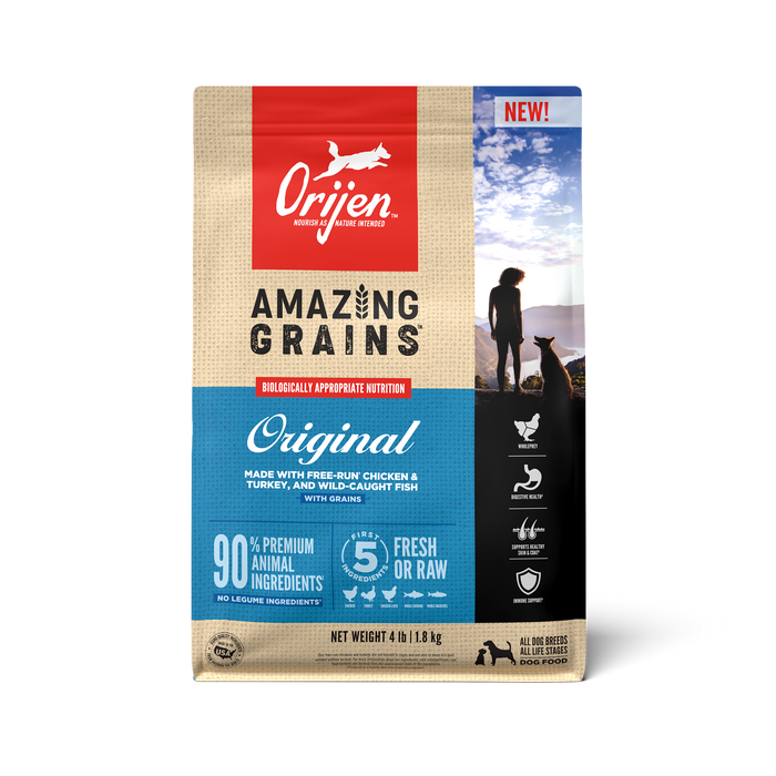 Photo of Champion Petfoods-ORIJEN Amazing Grains Dry Dog Food-Original Recipe-4 lb-from Pet Wish Pros