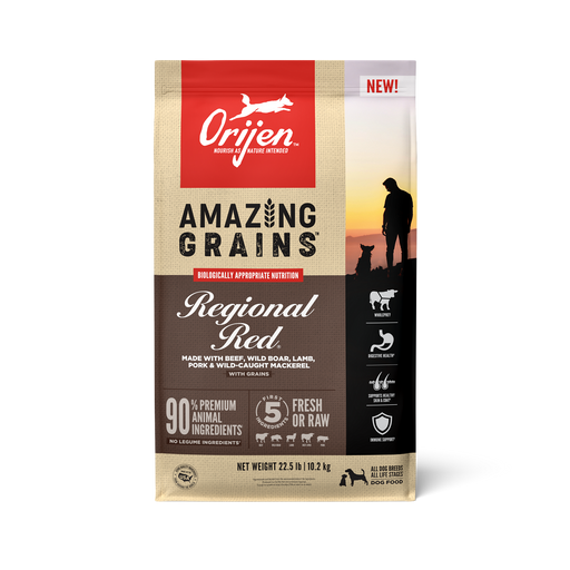 Photo of Champion Petfoods-ORIJEN Amazing Grains Dry Dog Food-Regional Red Recipe-22.5 lb-from Pet Wish Pros