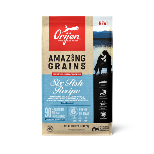 Photo of Champion Petfoods-ORIJEN Amazing Grains Dry Dog Food-Six Fish Recipe-22.5 lb-from Pet Wish Pros