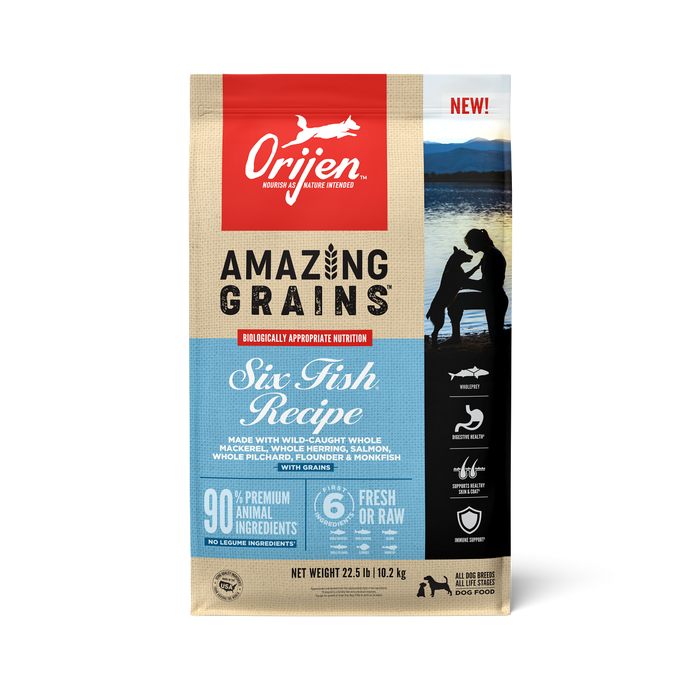 Photo of Champion Petfoods-ORIJEN Amazing Grains Dry Dog Food-Six Fish Recipe-22.5 lb-from Pet Wish Pros