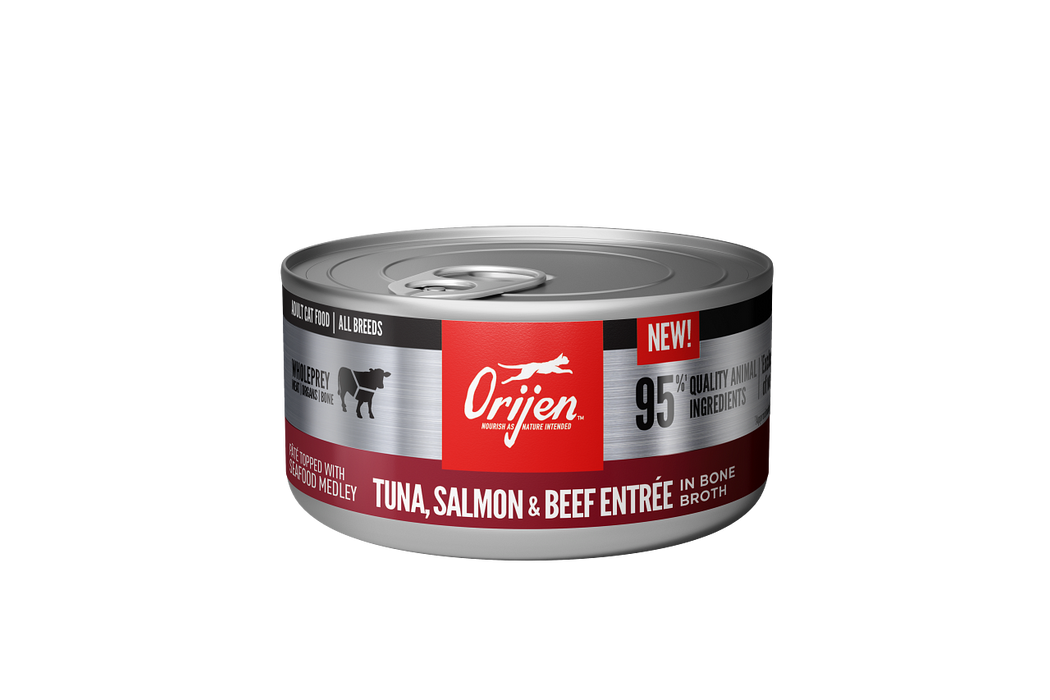 Photo of Champion Petfoods-ORIJEN Canned Cat Food-Tuna, Salmon, & Beef-(3 oz) [24 count]-from Pet Wish Pros