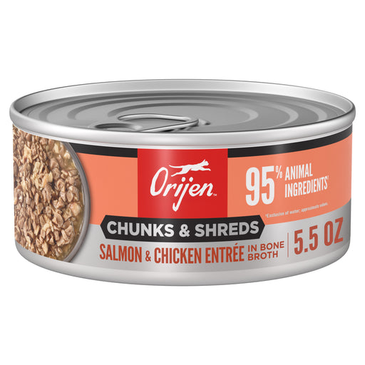 Photo of Champion Petfoods-ORIJEN Chunks and Shreds Wet Cat Food-Salmon and Chicken-(5.5 oz) [12 count]-from Pet Wish Pros