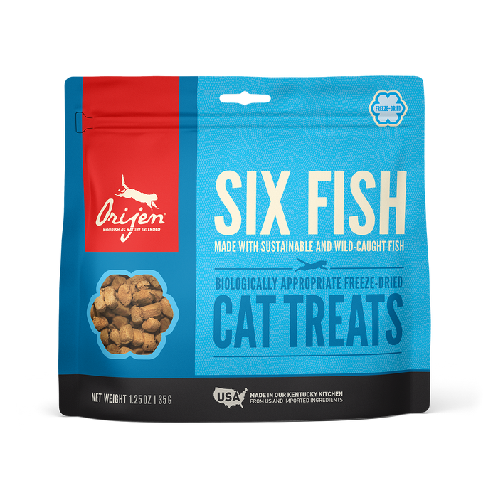 Photo of Champion Petfoods-ORIJEN Freeze Dried Cat Treats-1.25 oz-Six-Fish-from Pet Wish Pros