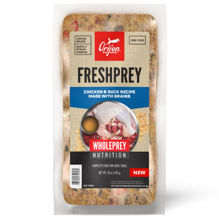 Photo of Champion Petfoods-ORIJEN FreshPrey Frozen Dog Food With Grains-16 oz-Chicken & Duck-from Pet Wish Pros