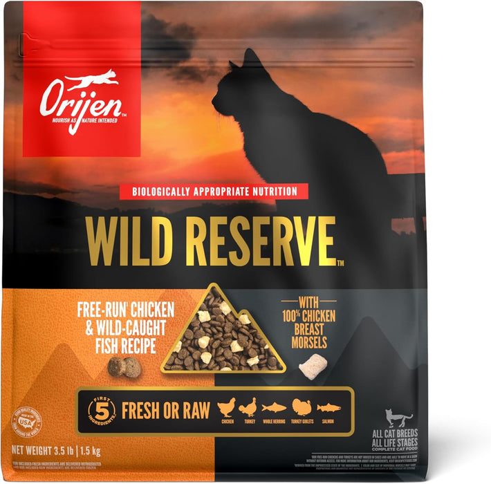 Photo of Champion Petfoods-ORIJEN Wild Reserve Dry Cat Food-Free-Run Chicken & Wild-Caught Fish Recipe-3.5 lb-from Pet Wish Pros