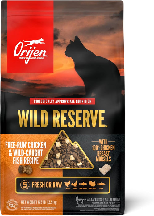 Photo of Champion Petfoods-ORIJEN Wild Reserve Dry Cat Food-Free-Run Chicken & Wild-Caught Fish Recipe-6.5 lb-from Pet Wish Pros