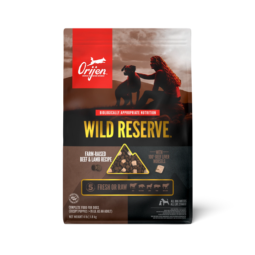 Photo of Champion Petfoods-ORIJEN Wild Reserve Dry Dog Food-Farm-Raised Beef & Lamb Recipe-4 lb-from Pet Wish Pros