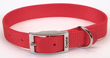 Photo of Coastal Pet-Coastal Single-Ply Nylon Dog Collar-Red-22 in-from Pet Wish Pros