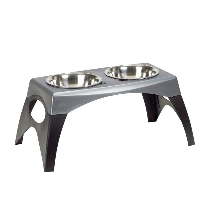 Photo of Coastal Pet Products-Bergan Pet Elevated Feeder-Medium-Black / Gray-from Pet Wish Pros