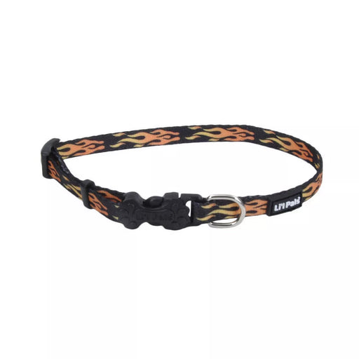 Photo of Coastal Pet Products-Li'l Pals Adjustable Patterned Dog Collar-Flames Black-from Pet Wish Pros