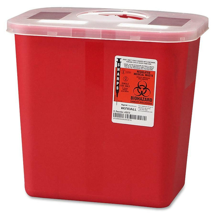 Photo of Covidien-Sharps Container with Rotor Lid-2 Gallon-from Pet Wish Pros