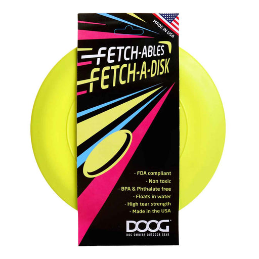 Photo of DOOG-DOOG Fetch-ables Fetch-A-Disc Dog Toy-Yellow-from Pet Wish Pros