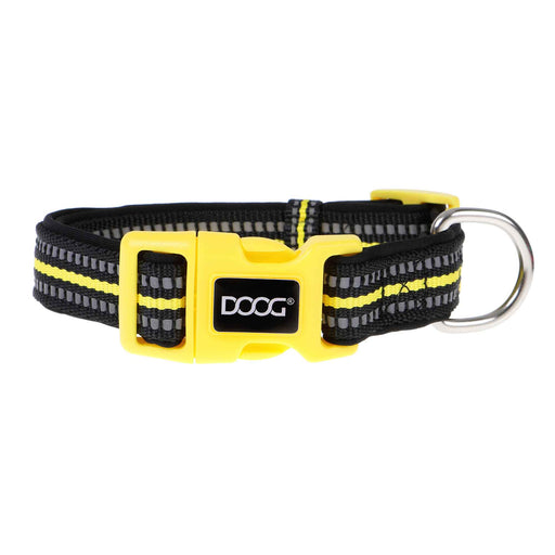 Photo of DOOG-DOOG Neoprene Dog Collar Bolt-Neon Yellow/Black-Large-from Pet Wish Pros