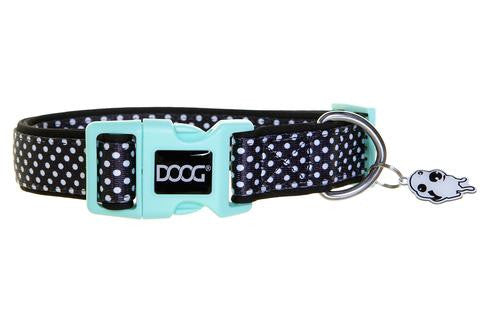 Photo of DOOG-DOOG Neoprene Dog Collar Pongo-Black/White Polka Dot-X-Small-from Pet Wish Pros