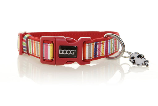 Photo of DOOG-DOOG Neoprene Dog Collar Scooby-Red/Rainbow-X-Small-from Pet Wish Pros