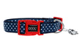 Photo of DOOG-DOOG Neoprene Dog Collar Stella-Navy Blue/White Polka Dot-X-Small-from Pet Wish Pros