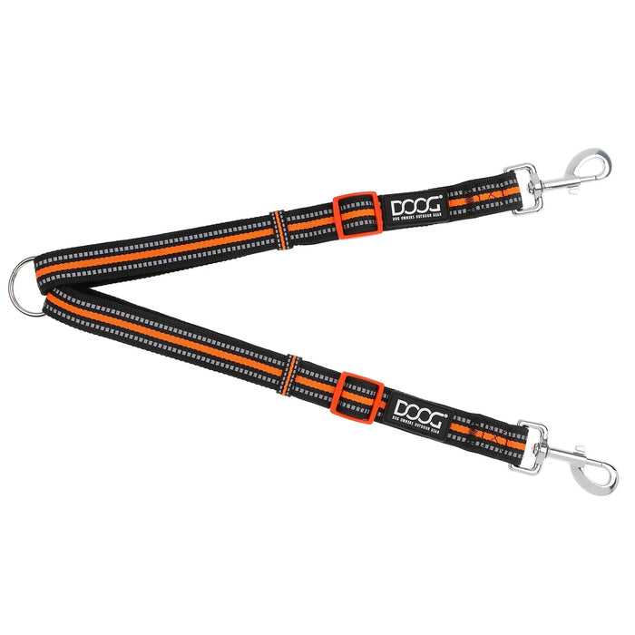 Photo of DOOG-Doog Dual Walker Beethoven Leash-Black/Grey/Orange-from Pet Wish Pros