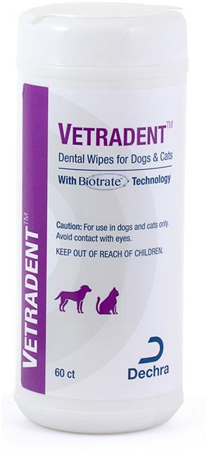 Photo of Dechra-Vetradent Dental Wipes for Dogs & Cats-60 count-from Pet Wish Pros