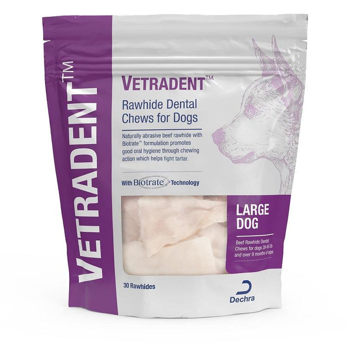 Photo of Dechra-Vetradent Rawhide Dental Chews for Dogs-Large-from Pet Wish Pros