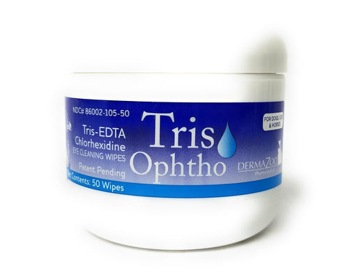 Photo of Dermazoo-Tris Optho Chlorhexidine Eye Cleaning Wipes-50 count-from Pet Wish Pros