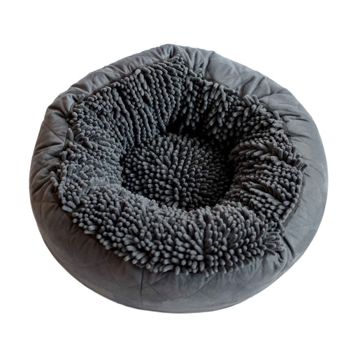 Photo of Dog Gone Smart-DGS Pet Products Dirty Dog Round Bed-Cool Grey-Large-from Pet Wish Pros