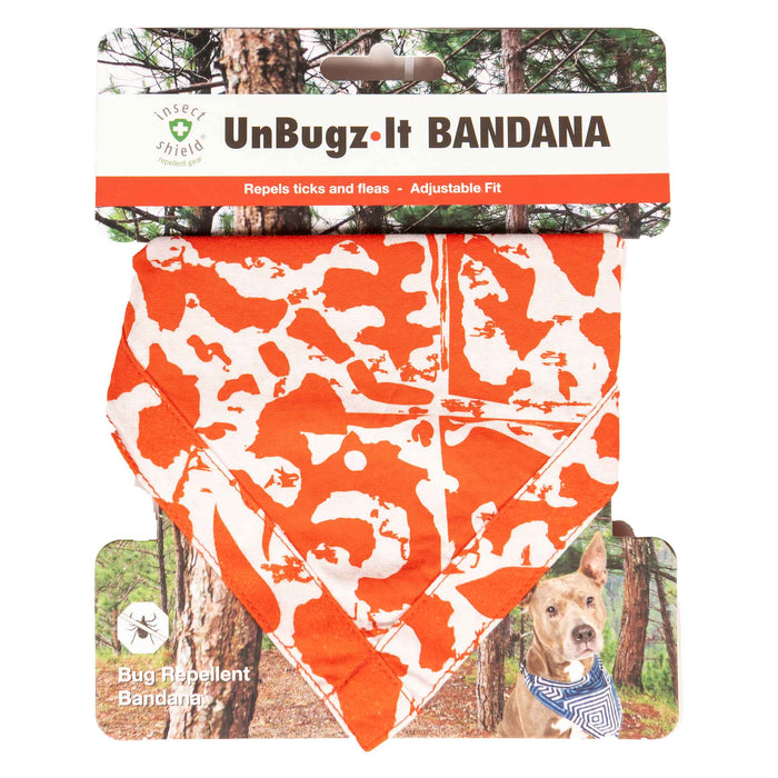 Photo of Dog Gone Smart-DGS Pet Products Unbugz-It Bandana-Abstract Orange-Medium-from Pet Wish Pros