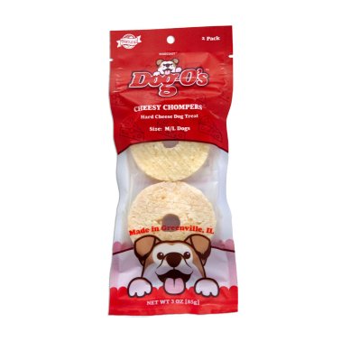 Photo of Dog-Os-Dog-O’s Cheesy Chompers Hard Cheese Dog Treat-Original-Large-2 count-from Pet Wish Pros