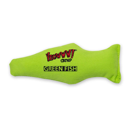 Photo of Duckyworld Products-Ducky World Yeowww! Fish Catnip Toy-7 in-Green-from Pet Wish Pros