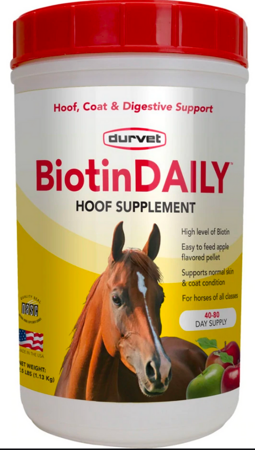 Photo of Durvet-BiotinDaily Horse Hoof, Coat, & Digestive Supplement-from Pet Wish Pros