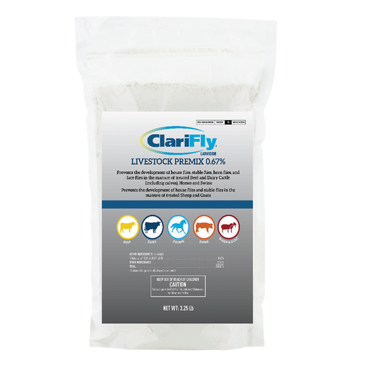 Photo of Durvet-ClariFly Larvicide Livestock Premix 0.67%-3.25 lb-from Pet Wish Pros