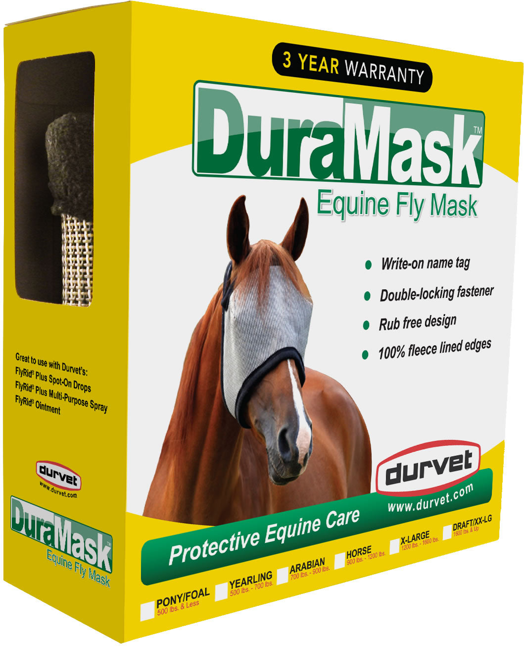 Photo of Durvet-DuraMask Equine Fly Mask-without Ears-Yearling-from Pet Wish Pros