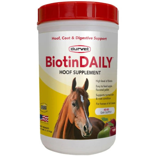 Photo of Durvet-Durvet BiotinDaily Hoof, Coat, & Digestive Supplement-2.5 lb-from Pet Wish Pros