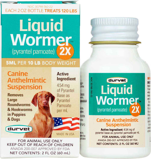 Photo of Durvet-Liquid Wormer 2X Canine Anthelmintic Suspension-2 oz-from Pet Wish Pros