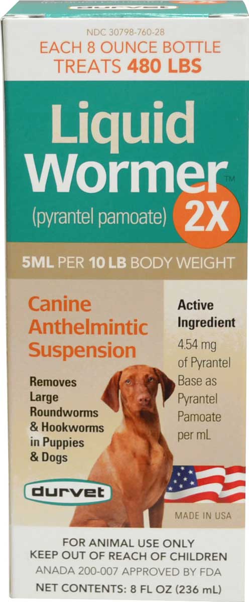 Photo of Durvet-Liquid Wormer 2X Canine Anthelmintic Suspension-8 oz-from Pet Wish Pros