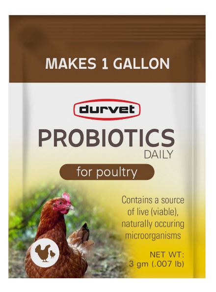 Photo of Durvet-Probiotics Daily for Poultry-3 gram-from Pet Wish Pros